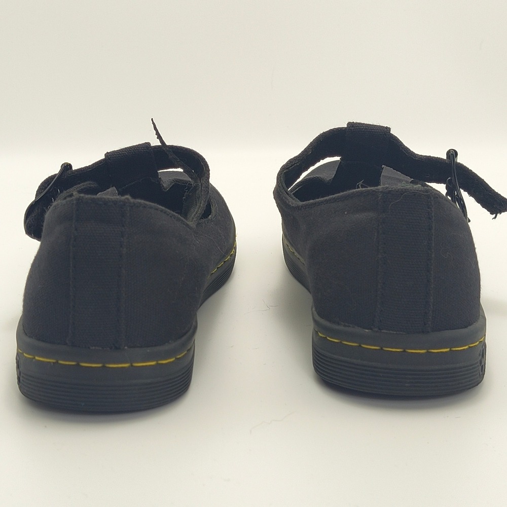 Dr Martens Woolwich Black Canvas Mary Jane T-Strap Shoes Womens 7 AW004 SK01R - Picture 11 of 16